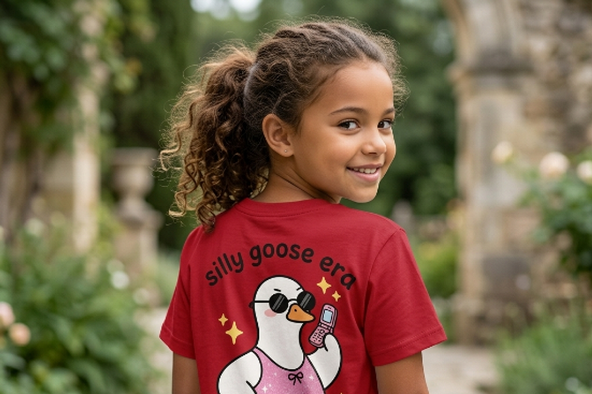 Silly Goose Era Y2K T-Shirt PNG, a Shirt Mockup by Vector Stall (Photo 15 of 15)