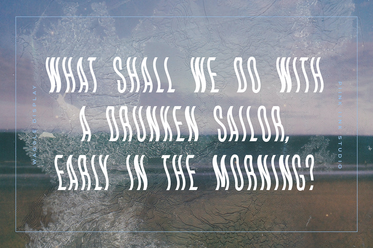 WAGGLE Display Font, a Font by PiiNK iiNK STUDiO (Photo 13 of 13)