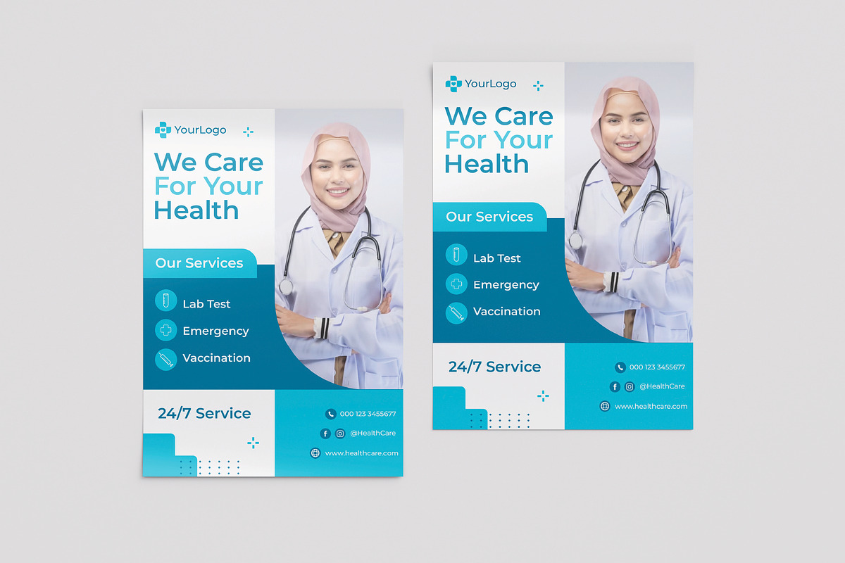 Medical health care flyer design, a Flyer Template by Workhu (Photo 2 of 3)