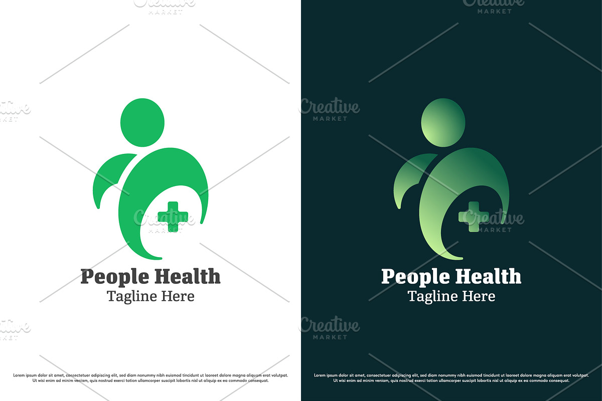 Health people logo design template, a Branding & Logo Template by Morvana Crew (Photo 1 of 2)