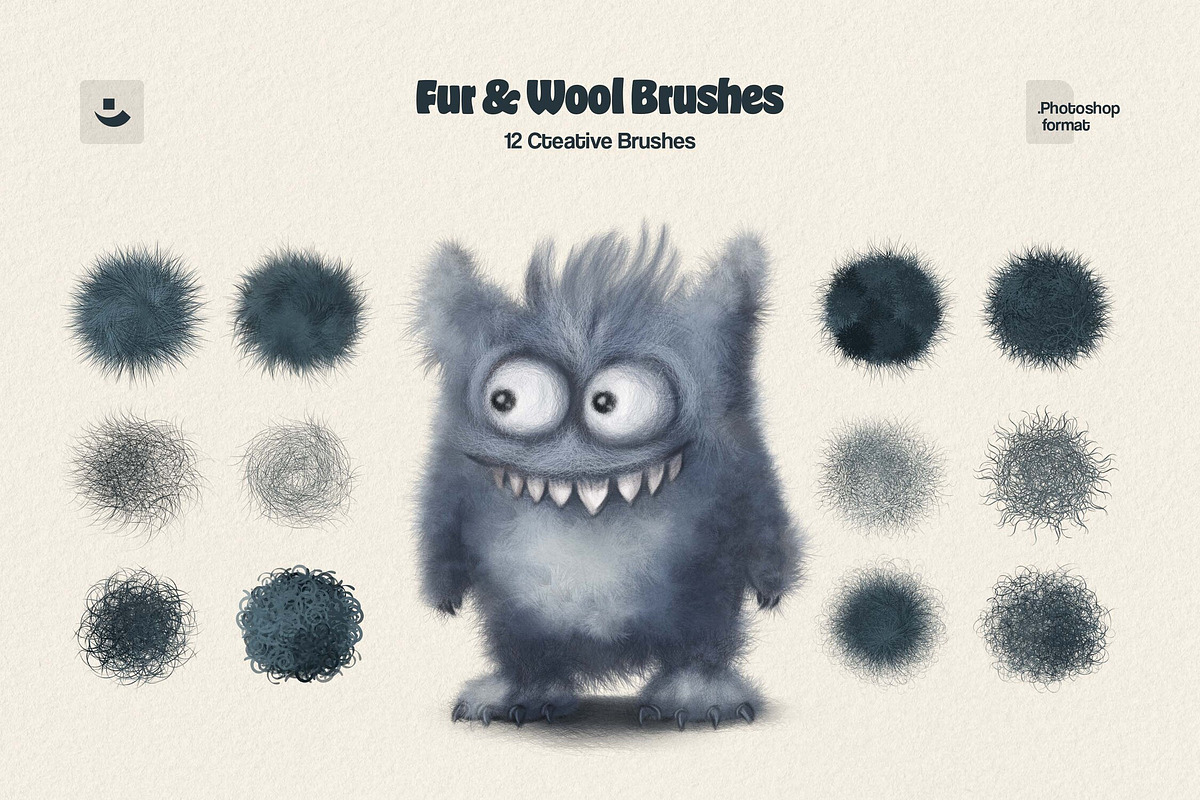 Fur Brushes for Photoshop, a Brush Add-On by pixelbuddha.net (Photo 3 of 6)