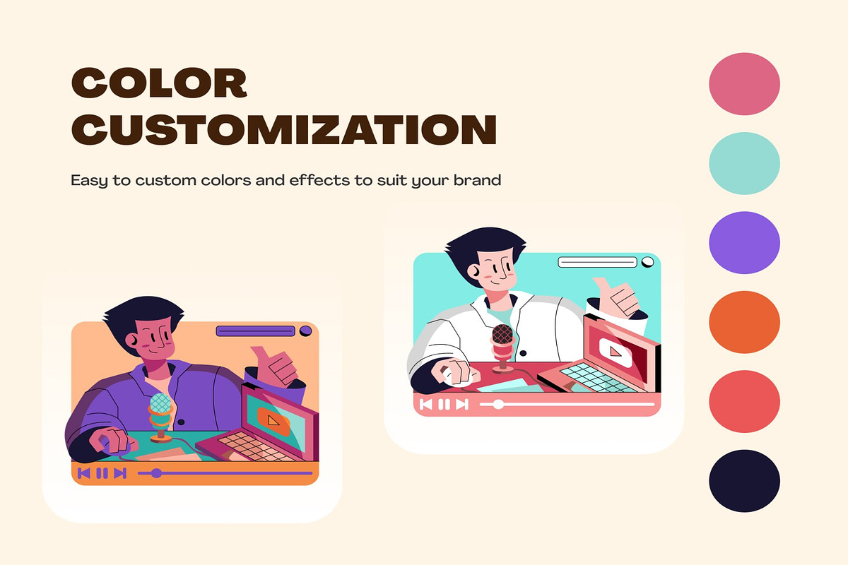 Retro Content Creator Activity, a Work Illustration by Lumina_ui_ux202 (Photo 6 of 8)