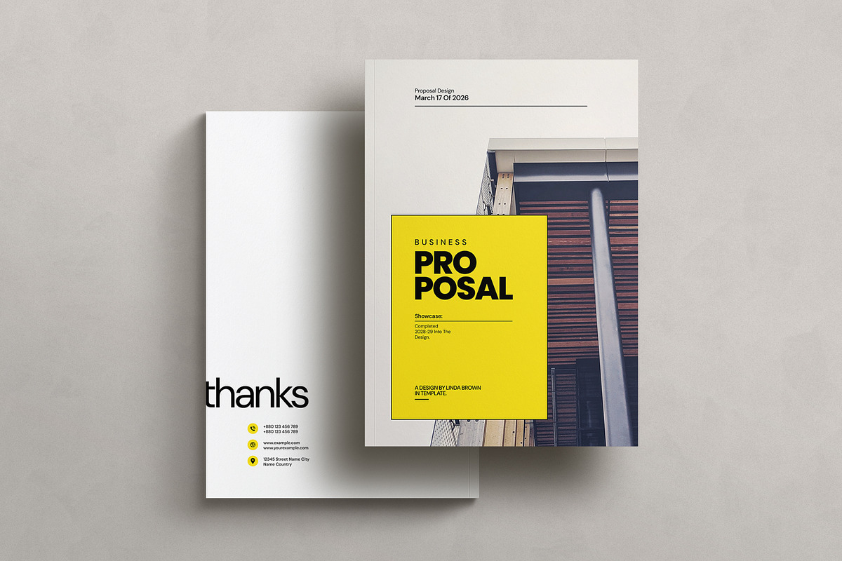 Business Proposal Template, a Brochure Template by Creatiya Type (Photo 7 of 7)