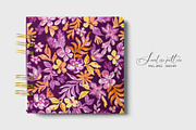Purple Floral Seamless Pattern, a Pattern Graphic by SirenaArt (Thumbnail 10 of 15)