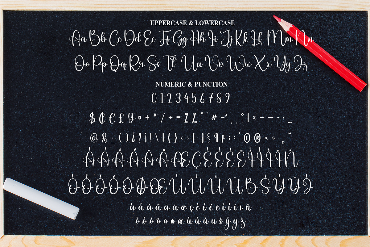 Blackboard | Script Font, a Handwritten Font by Scratchones (Photo 7 of 8)