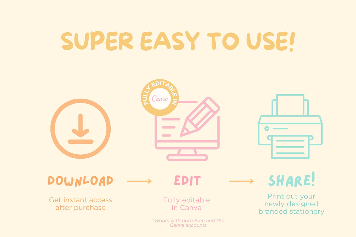 Baby Theme Brand Stationery Bundle, a Stationery Template by Hell Yeah Designs (Photo 4 of 9)