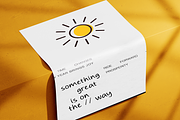 Daily Sunny Handwritten Font, a Handwritten Font by Rasio Studio (Thumbnail 9 of 9)