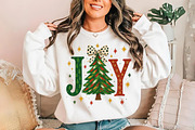 Joy Christmas Sublimation Png, a Seasonal Illustration by YA Design (Thumbnail 2 of 4)
