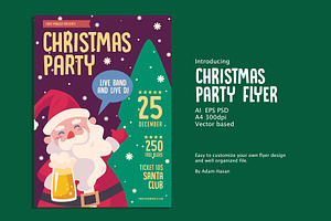 Christmas Party Flyer, a Flyer Template by AdamHasan