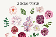 Dramatic Autumn Magenta Flowers, a Seasonal Illustration by Catch the Dream Art (Thumbnail 6 of 8)