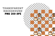 Checkered Taupe Retro Clipart Set, an Object Graphic by Brush Lab (Thumbnail 6 of 7)
