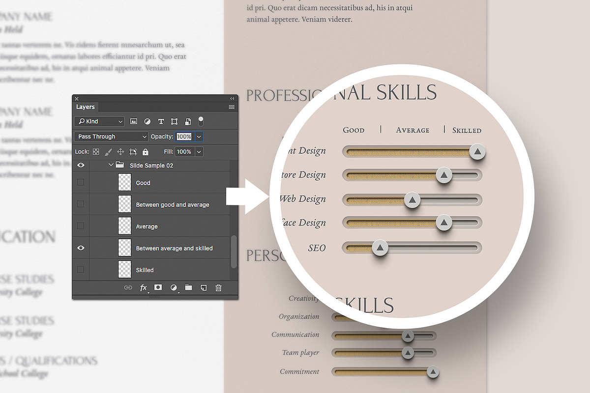 Resume & Portfolio Template, a Resume Template by Easybrandz (Photo 4 of 5)