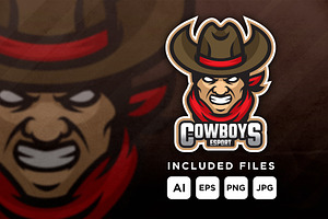 Cowboys - Mascot Logo For A Team