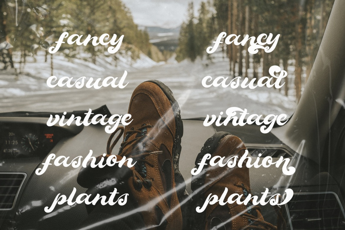 Lougiet Guina - Retro Script Font, a Script Font by Dhabee (Photo 5 of 16)