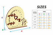 Fairy Door Set - Laser Cut Designs, an Object Graphic by VectorPainter (Thumbnail 8 of 9)