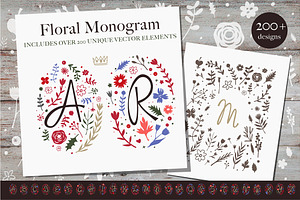 Floral Monograms Megapack