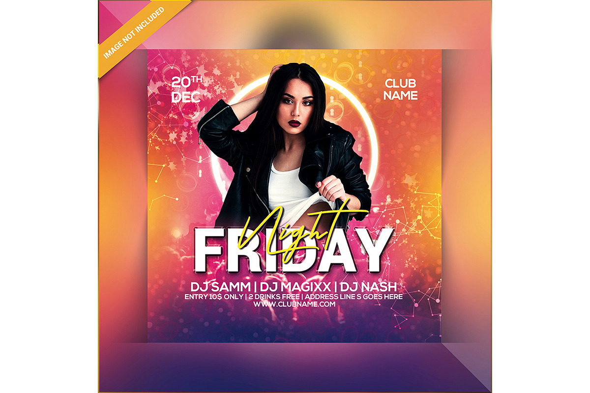 Weekend Party Invite, a Flyer Template by Droll