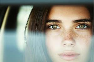 Closeup of young Caucasian woman, a Person Photo by Lermont51