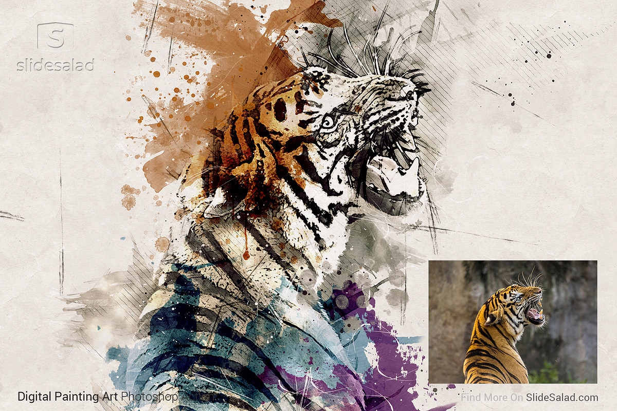 Digital Painting Photoshop Action, an Action Add-On by SlideSalad (Photo 20 of 21)