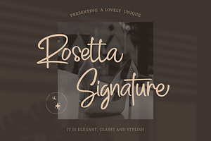 Rosetta Signature | Elegant Font