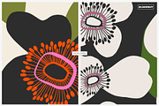 Bold Abstract Modern Flowers Pattern, a Pattern Graphic by likorbut (Thumbnail 8 of 12)