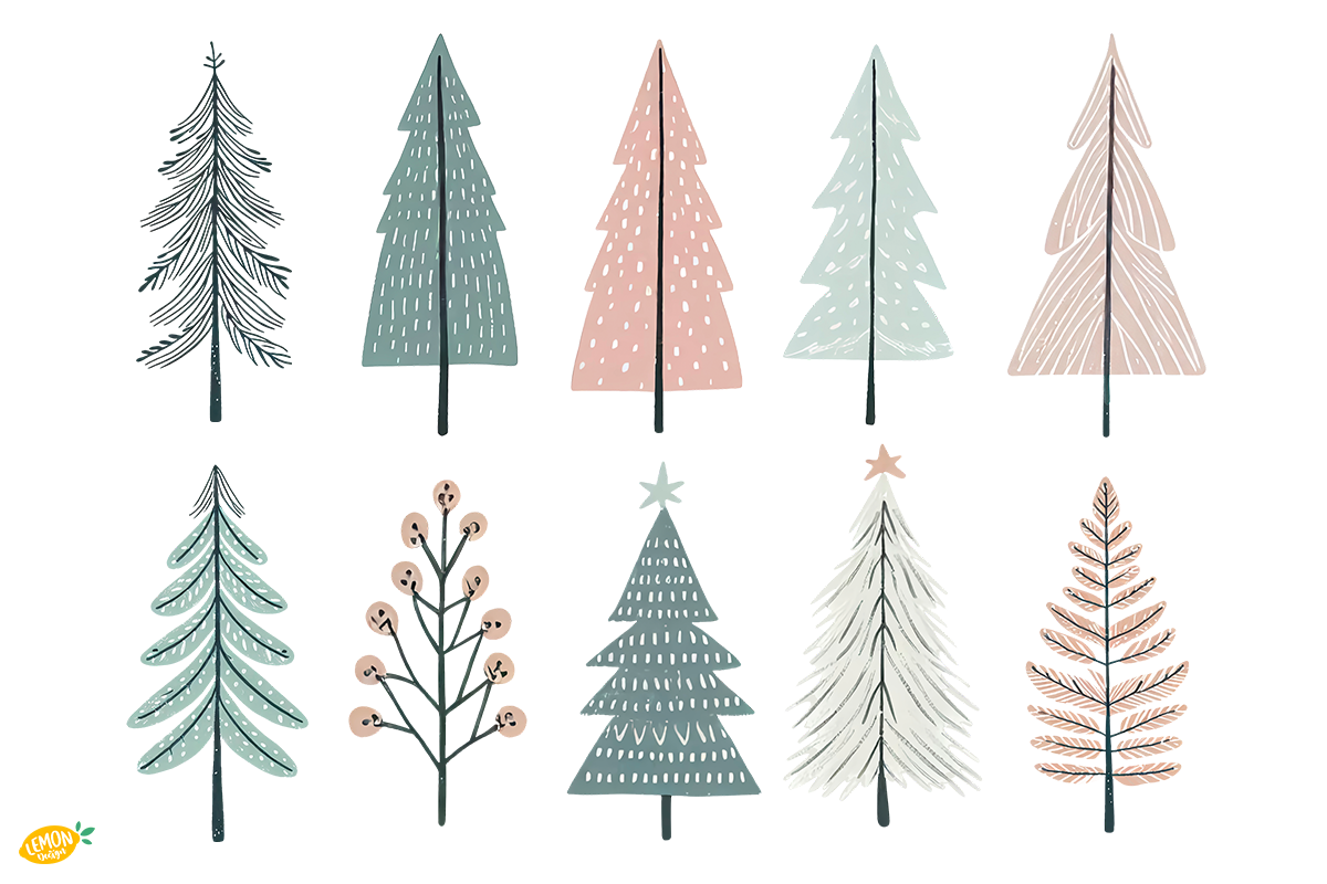 Christmas Tree PNG Clipart Bundle, a Seasonal Illustration by LemonDesign (Photo 3 of 3)