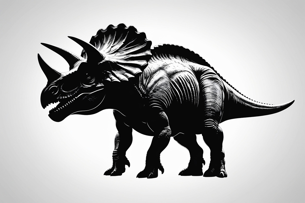 Dinosaur Silhouette Clipart Set, an Illustration by Gfx_Store (Photo 2 of 7)