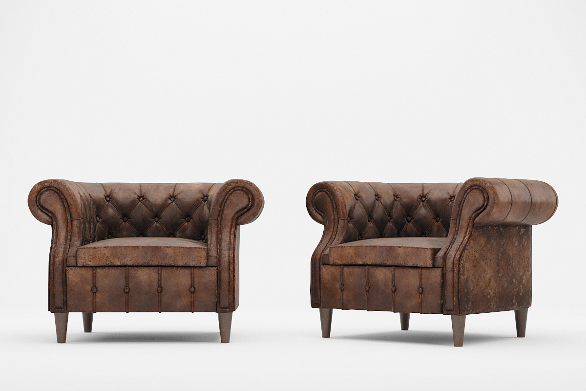 Chair and sofa Chelsea, a Furniture 3D Model by zuzik-azarov (Photo 4 of 4)