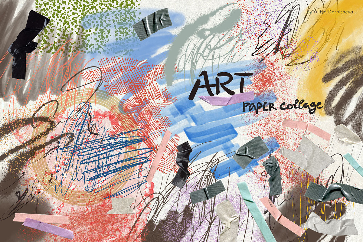 Art Paper collage element scraps, an Object Graphic by Yuliya Derbisheva (Photo 13 of 15)