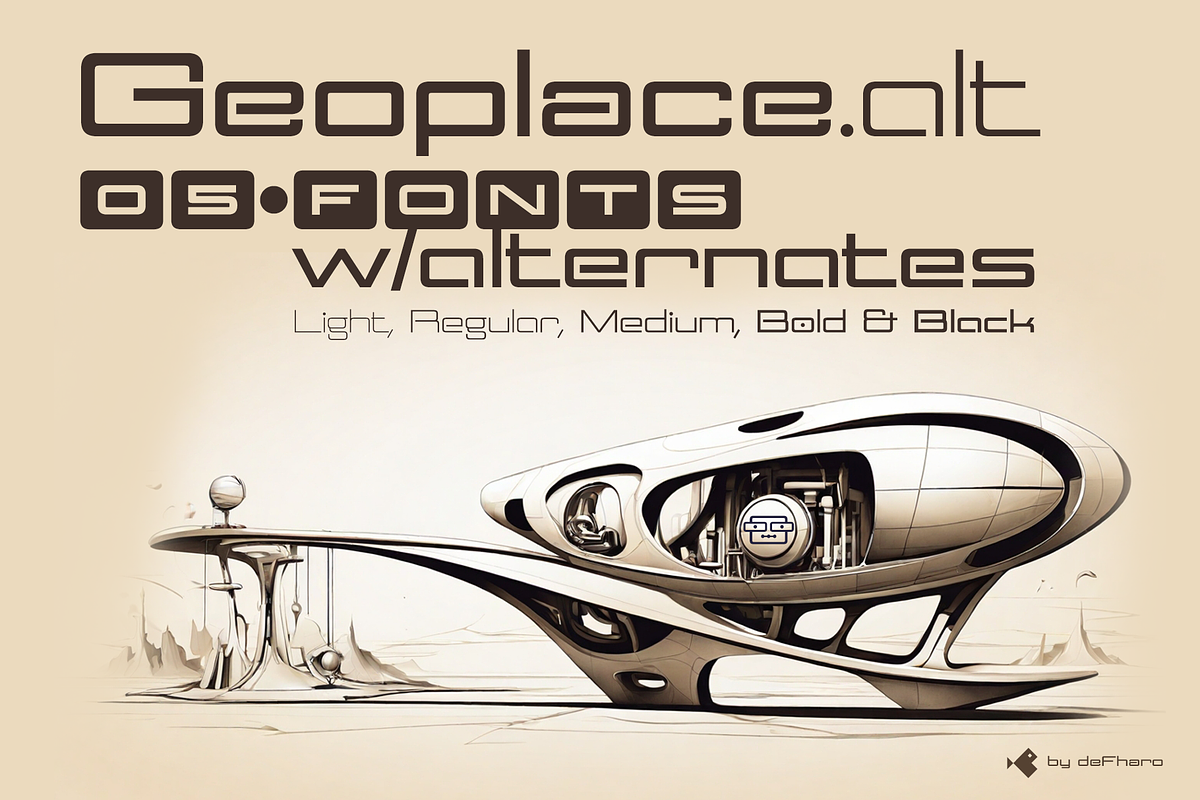 Geoplace Expanded -05 fonts, a Sans Serif Font by deFharo (Photo 2 of 13)