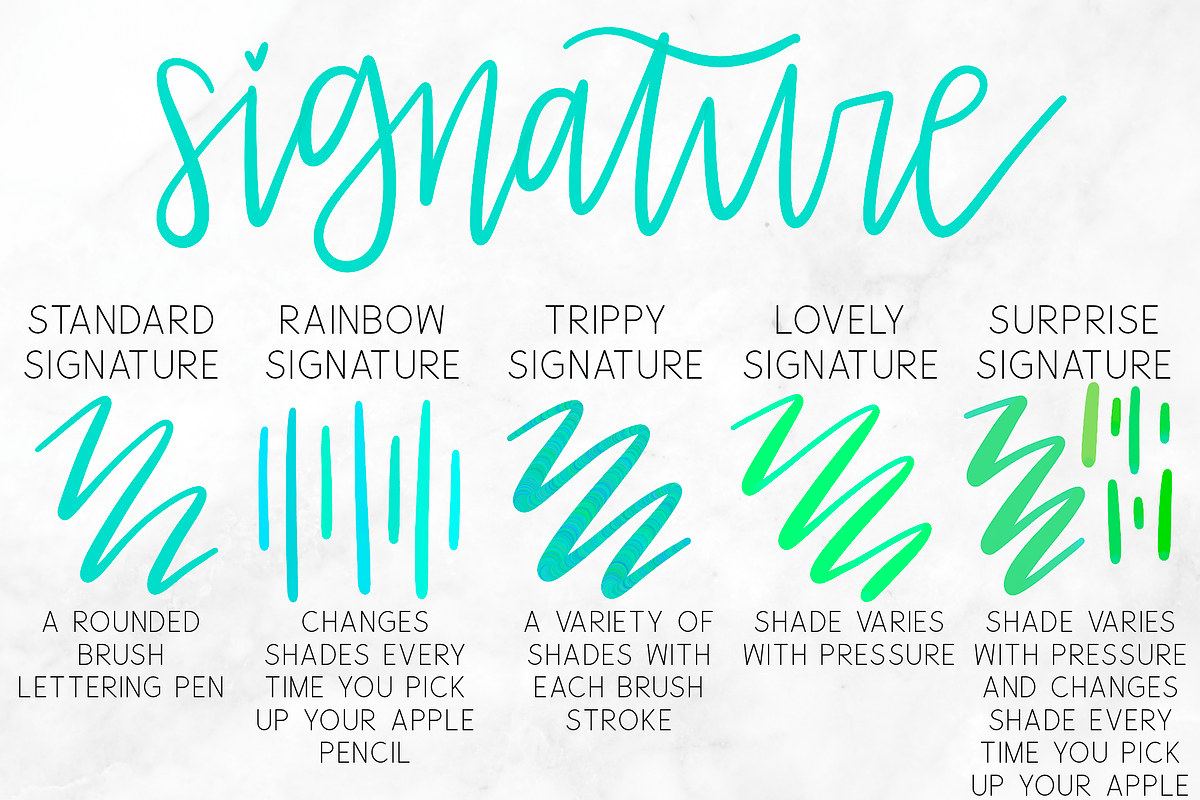 Go Wild Procreate Lettering Brushes, a Brush Add-On by Nap Time Design Co. (Photo 3 of 4)