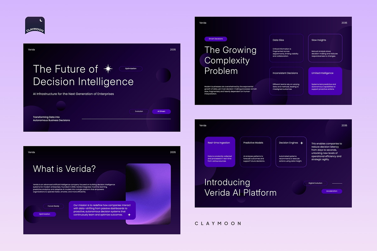 AI Company Pitch Deck, a Presentation Template by Claymoon Lab (Photo 2 of 6)