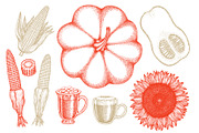 Autumn Season Illustrations, a Seasonal Illustration by Lubov Illustrations Shop (Thumbnail 2 of 6)