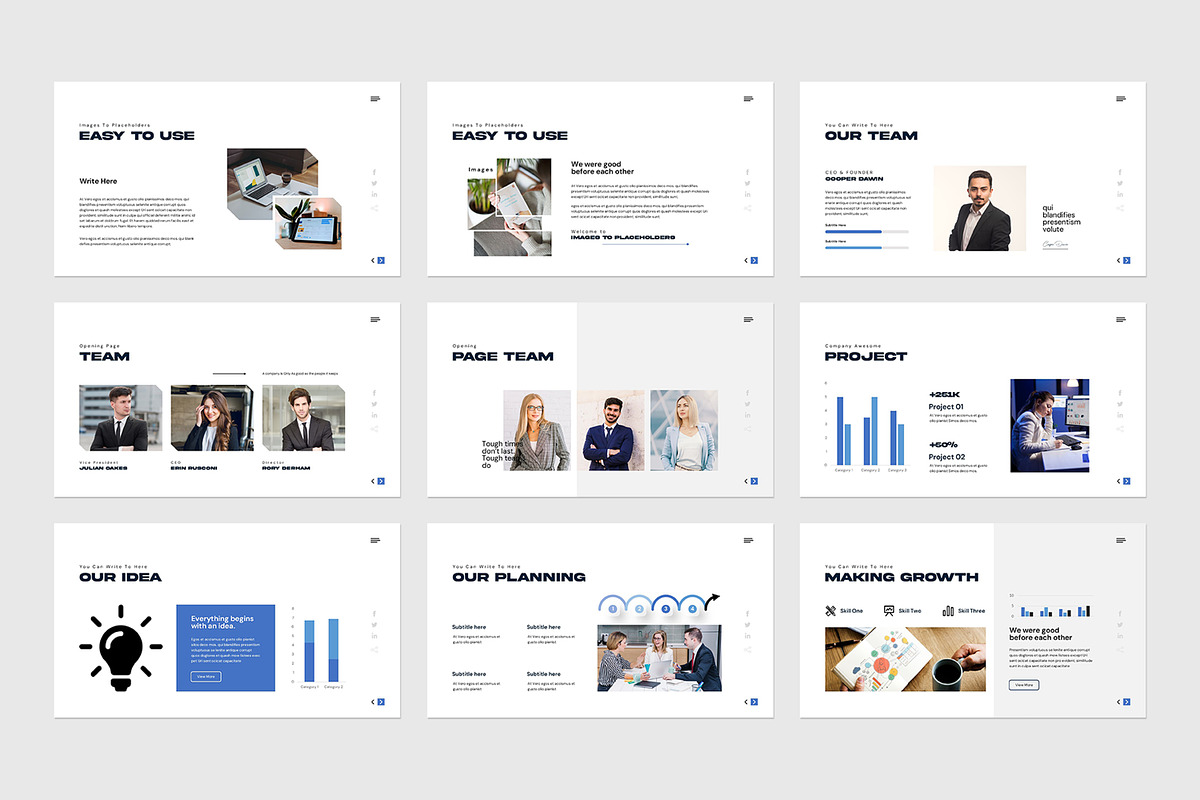 Idea Presentation Template, a Presentation Template by evgenystudio (Photo 7 of 8)