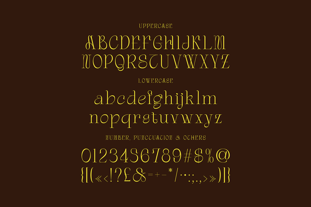 Gordon Tucker Stylish Serif, a Serif Font by Cruzine (Photo 3 of 8)