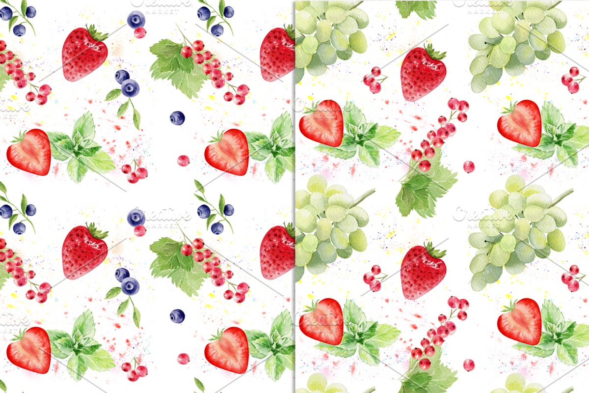 Watercolor fruit set, a Food Illustration by Elegantia (Photo 4 of 7)
