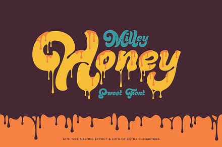 Milley Honey — Sweet Melting Font, a Script Font by Gleb Guralnyk