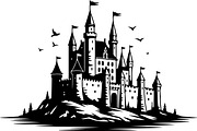 Medieval Castle Silhouette Bundle, an Illustration by hafijul (Thumbnail 8 of 9)