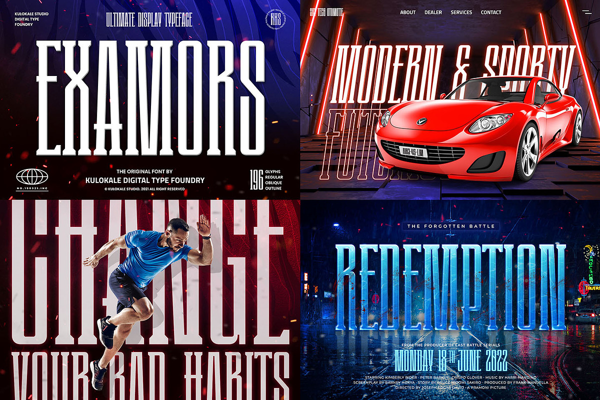 Modern Display Font Bundle - SALE