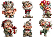 Whimsical Old Man Birthday Clipart, an Illustration by Craft Nest (Thumbnail 7 of 8)