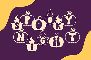 Pumpkin Party Is A Halloween Font