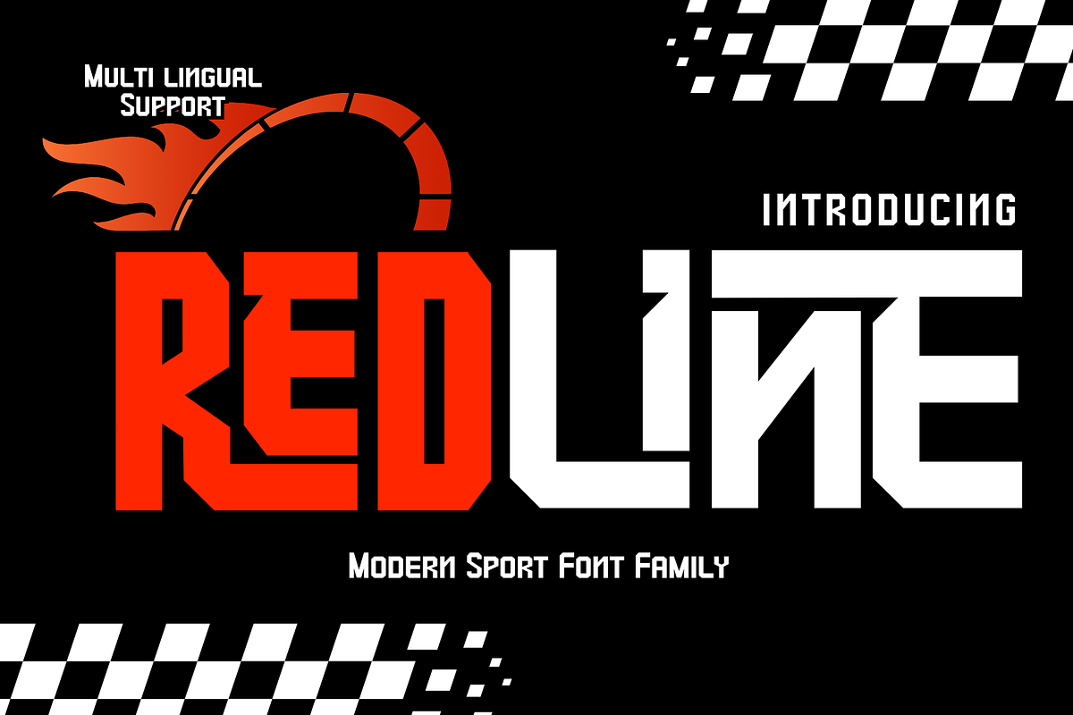Redline is Sans Serif Sport Font, a Sans Serif Font by Brown Cupple (Photo 1 of 13)