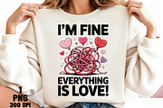 Valentine Sublimation I M Fine, an Illustration by Daily.Designs (Thumbnail 2 of 5)
