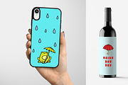 Rainy Day Clipart Illustrations Set, an Object Graphic by Lemonade Pixel (Thumbnail 5 of 8)