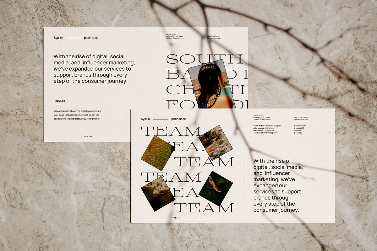 SYCILLA - Powerpoint Pitch Deck, a Presentation Template by Elokka Std. (Photo 9 of 14)