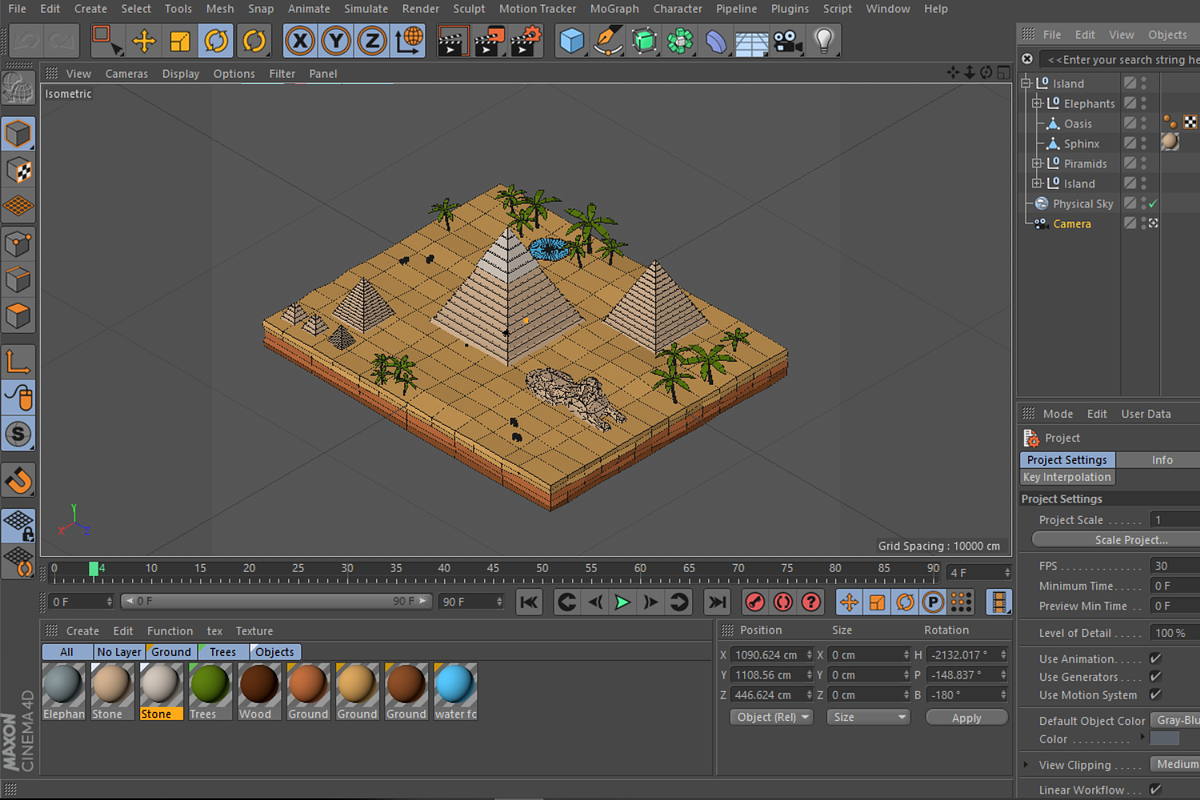 Cartoon Low Poly Egipt Piramids, an Architecture 3D Model by Anton Moek (Photo 7 of 8)