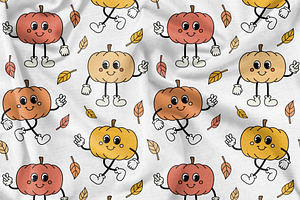 Groovy Fall Seamless Patterns