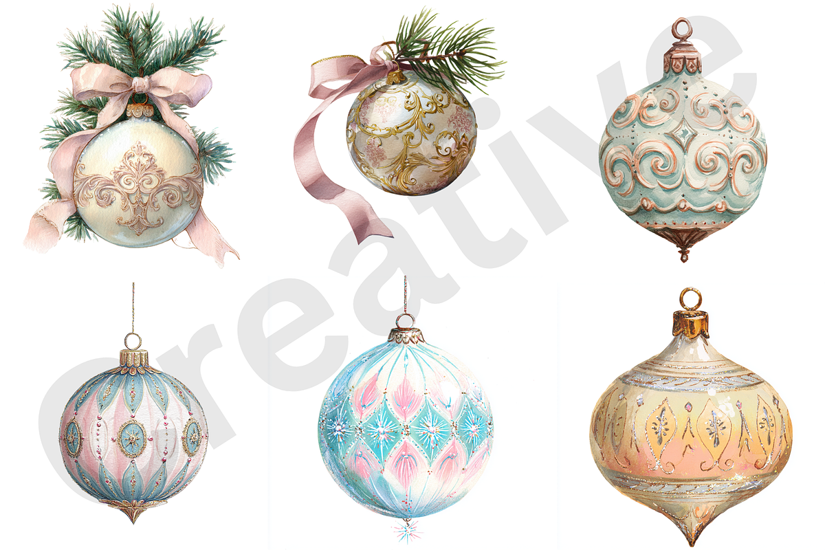 Christmas Ornaments Sublimation, an Illustration by Milano Creative (Photo 4 of 5)