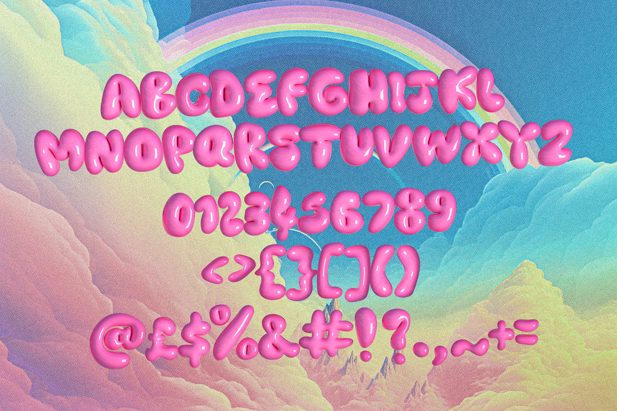 Pink Sugar Letters and SVG Font, a Sans Serif Font by Nicky
