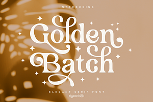 Golden Batch - Elegant Serif Font